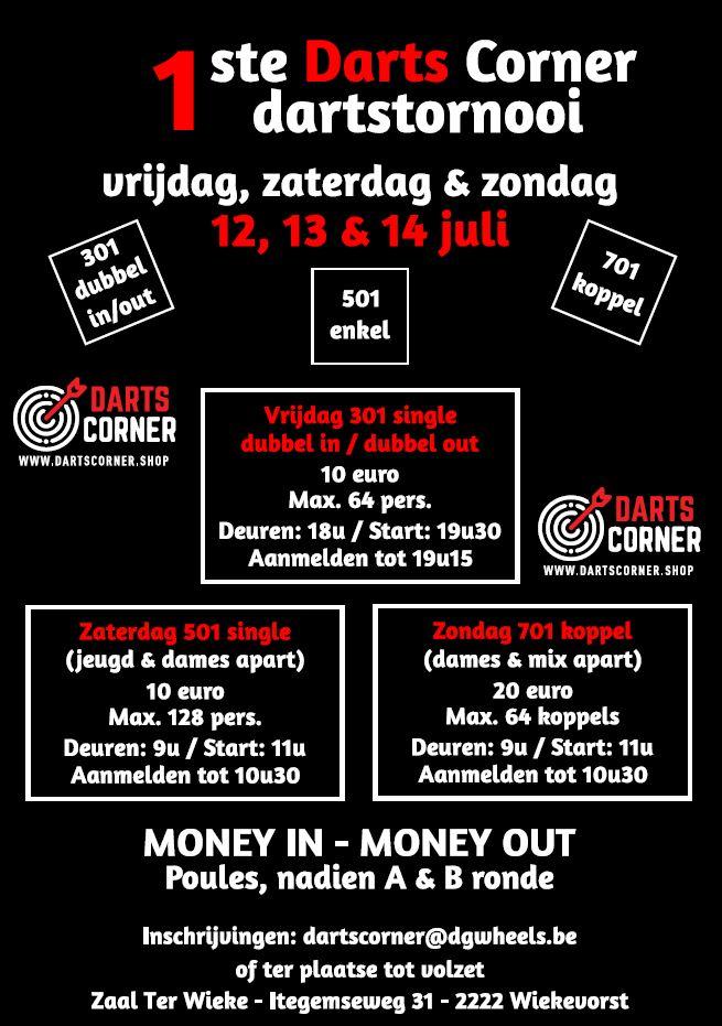 Eerstvolgende dartstornooien Dartstornooien.be