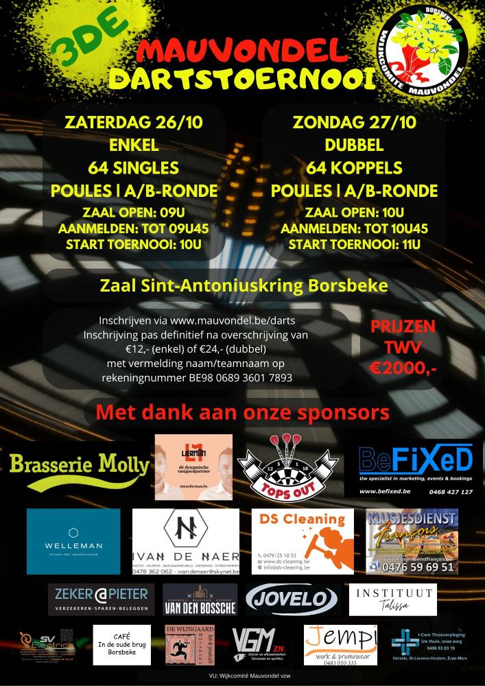 Derde Mauvondel Dartstoernooi