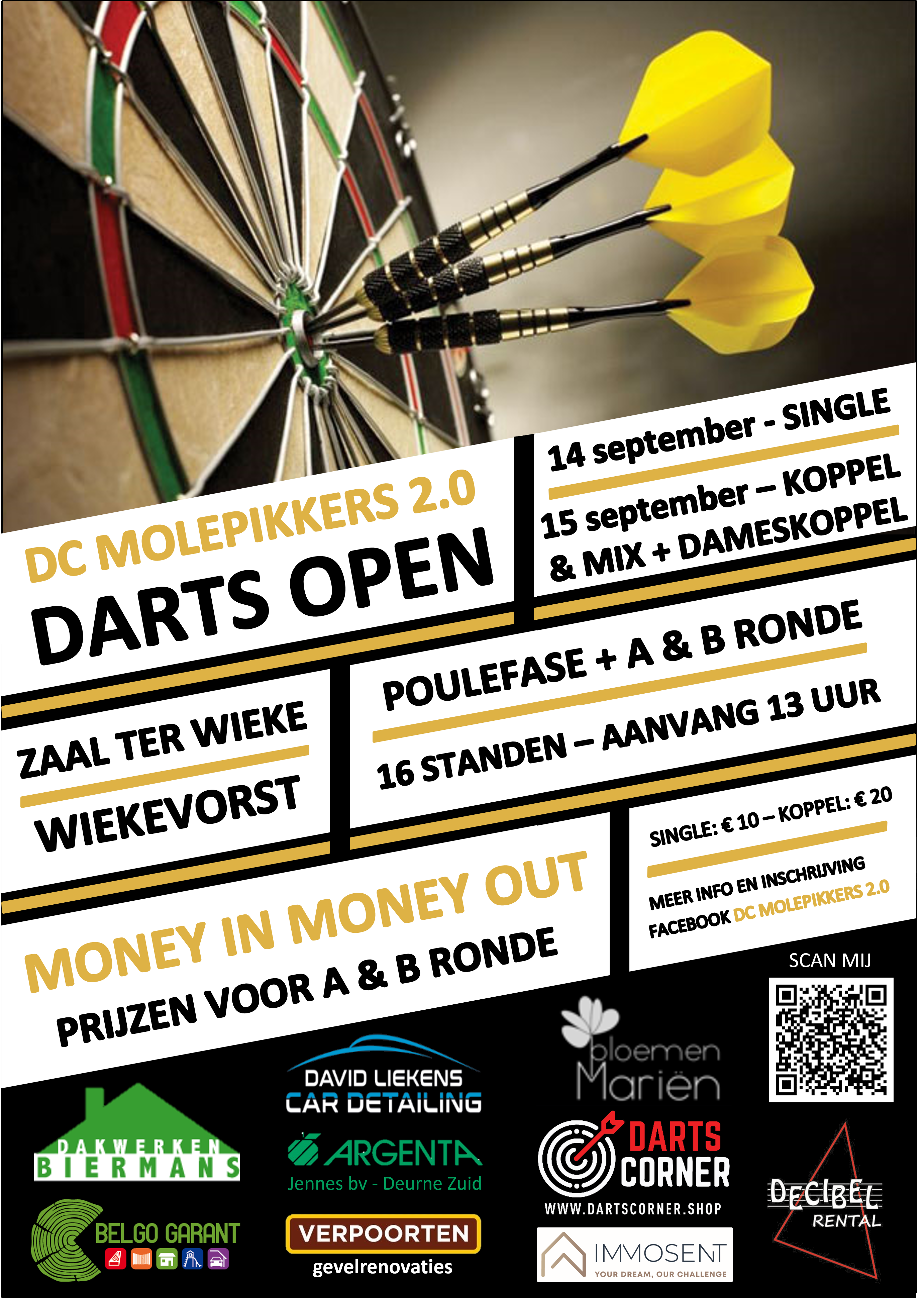 DC Molepikkers 2.0 DARTS OPEN - heren + mix/dames koppel 701