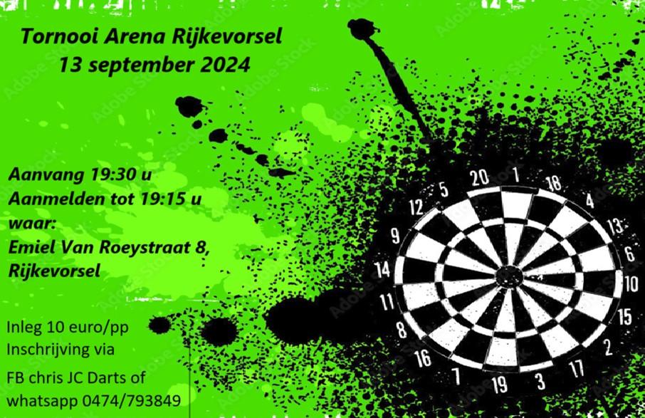 Tornooi Darts Arena Rijkevorsel