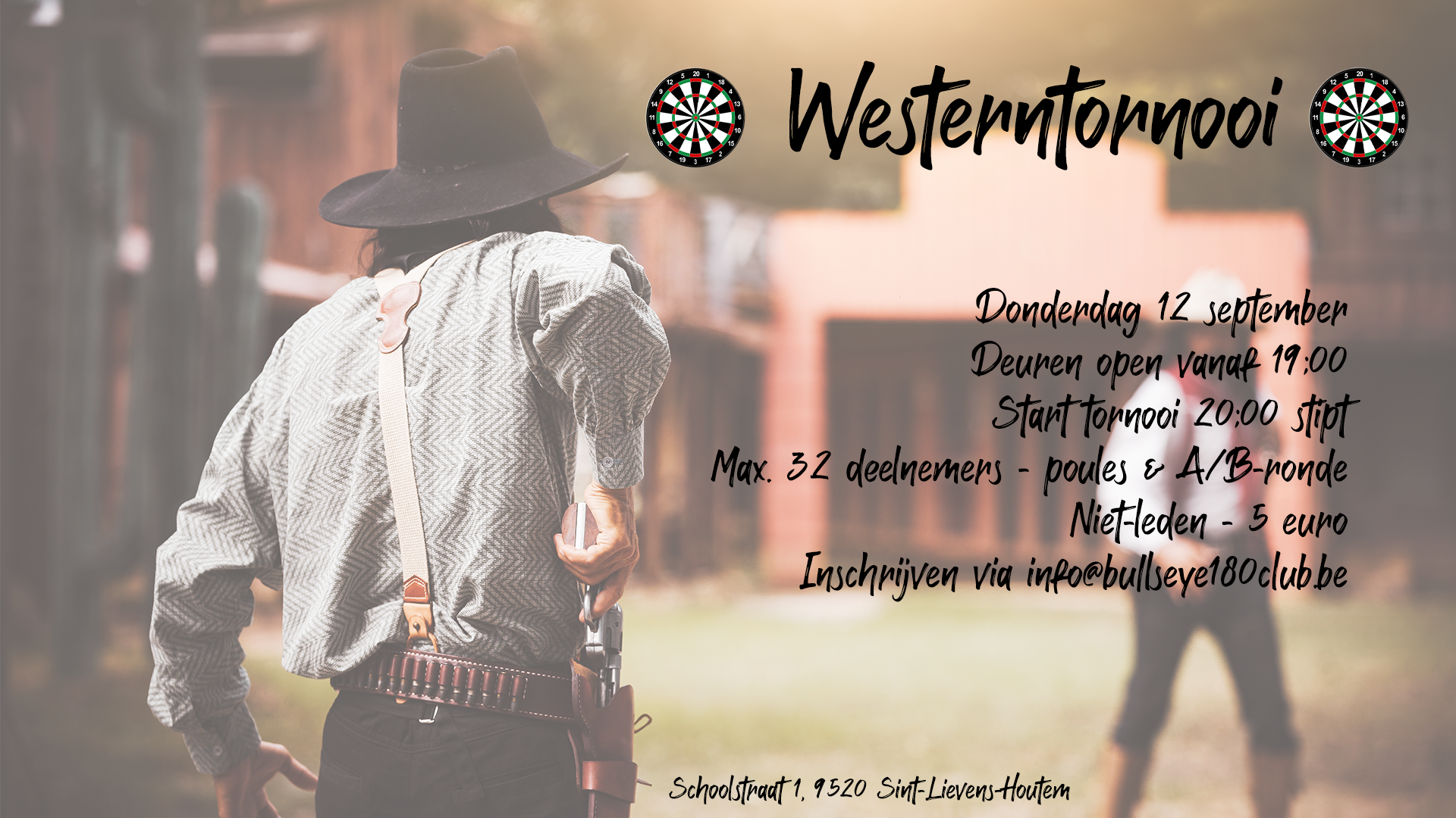 Westerntornooi - Bullseye 180 Club VZW