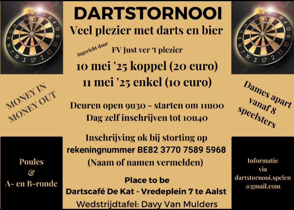Veel plezier met darts en bier