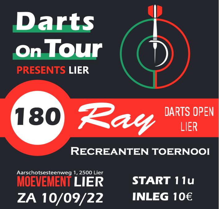 Darts On Tour Ray Darts Open Dartstornooien.be