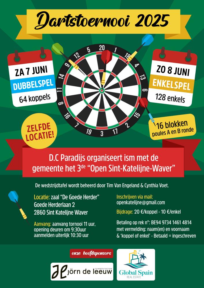 Derde "Open Sint-Katelijne-Waver" Koppel tornooi.