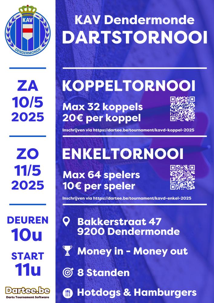 Dartstornooi KAVD enkel