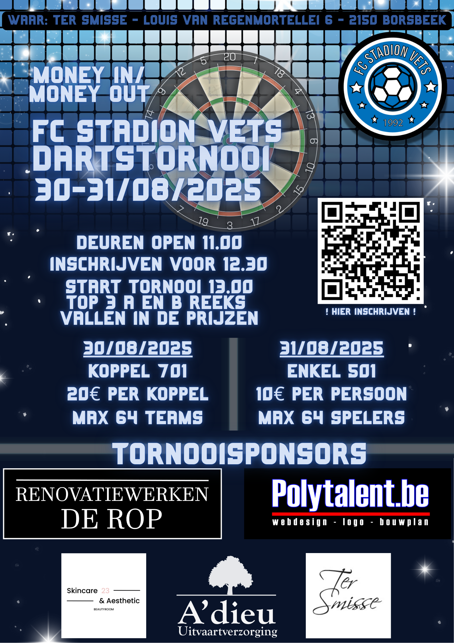 FC Stadion Vets 2-daags tornooi Dubbel en Enkel
