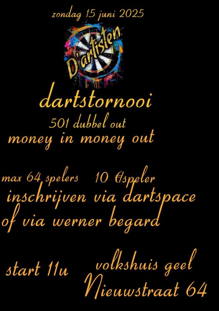 Dartstornooi D'Artisten