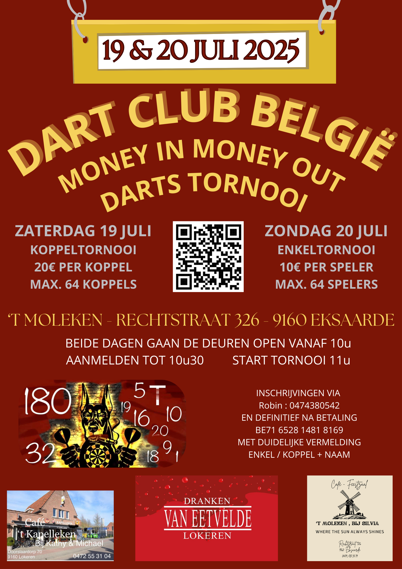 Darts Club België koppel tornooi