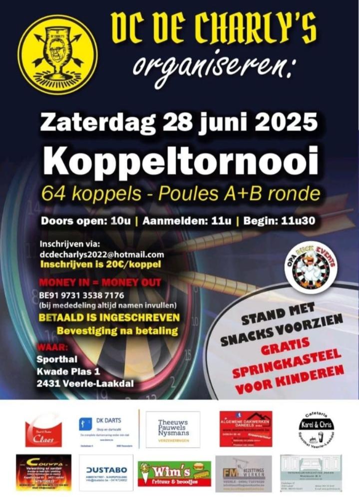 3e Koppeltoernooi dc de Charly's 