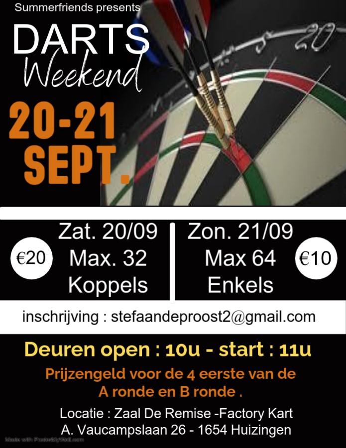 dartsweekend factory kart huizingen
