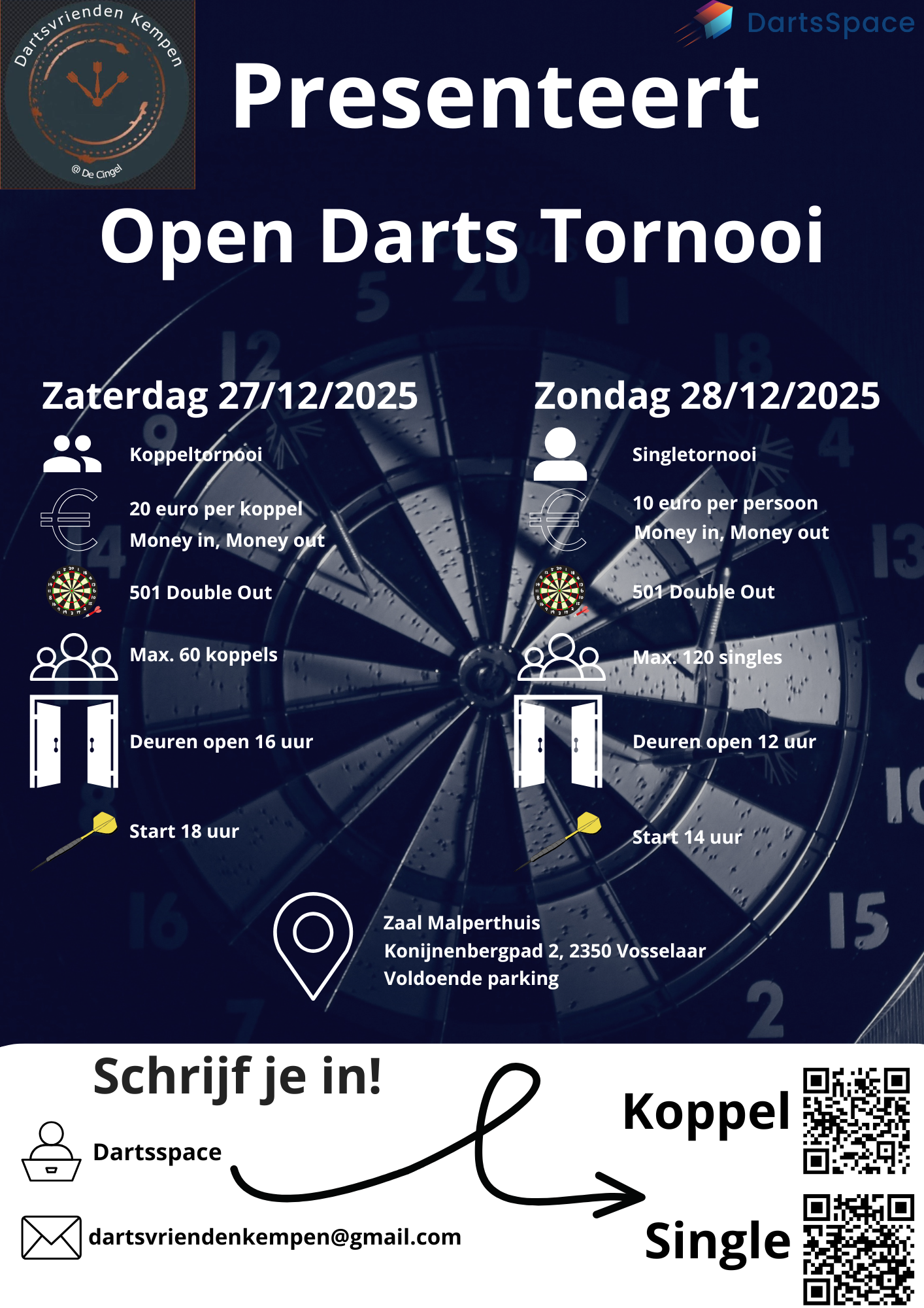 Dartsvrienden Kempen open Dartstornooi 