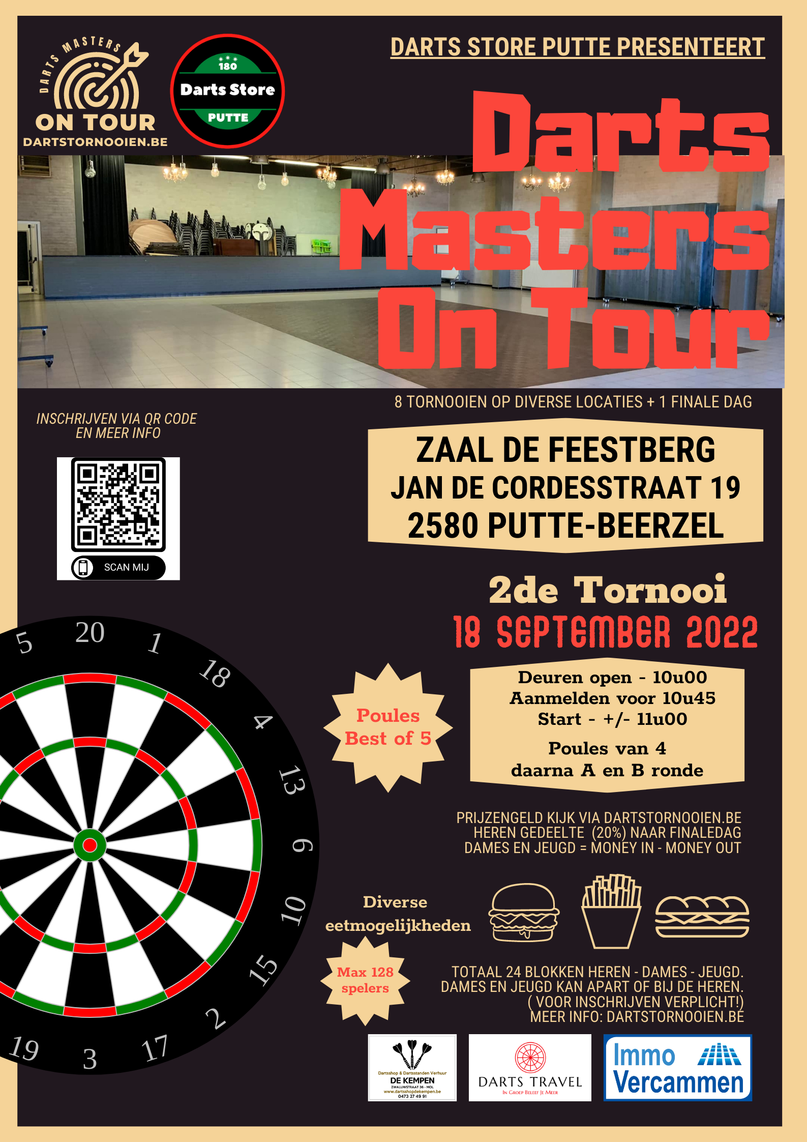 Darts Masters On Tour Tornooi 2 Zaal De Feestberg Dartstornooien.be