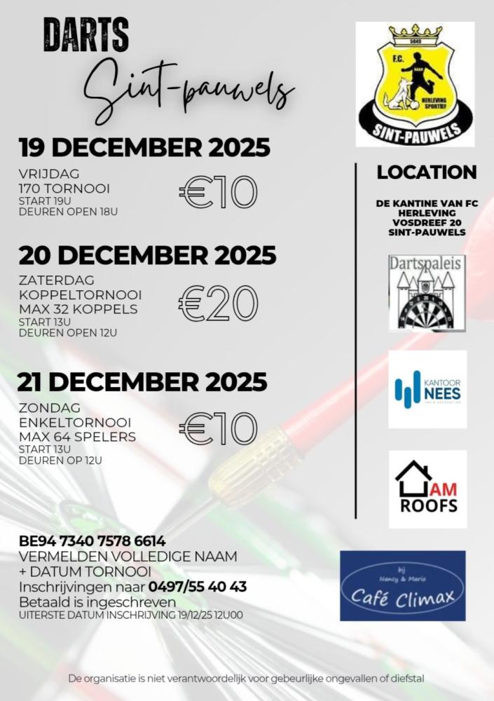 Darts sint-pauwels 