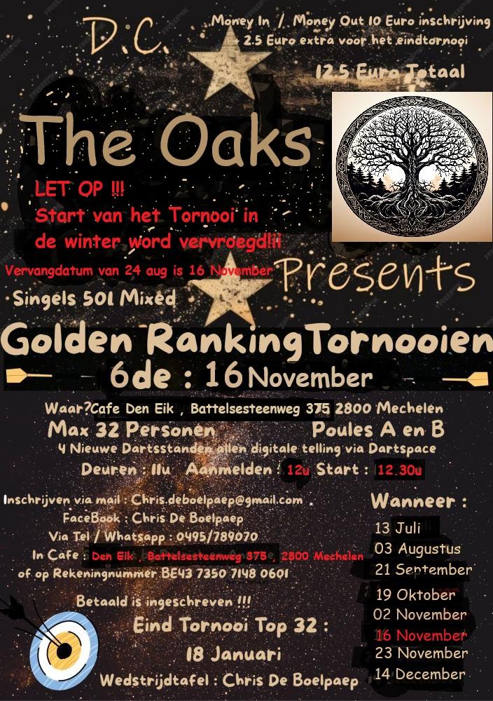 6 De Golden Ranking Tornooi DC The Oaks