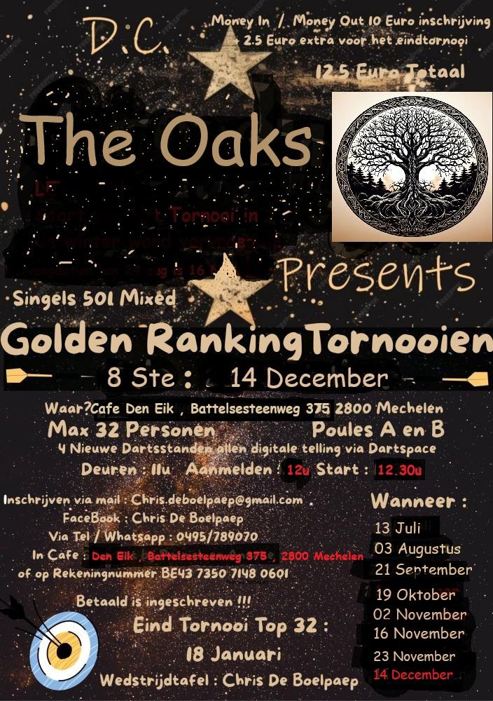 8 ste Golden Ranking Tornooi DC The Oaks