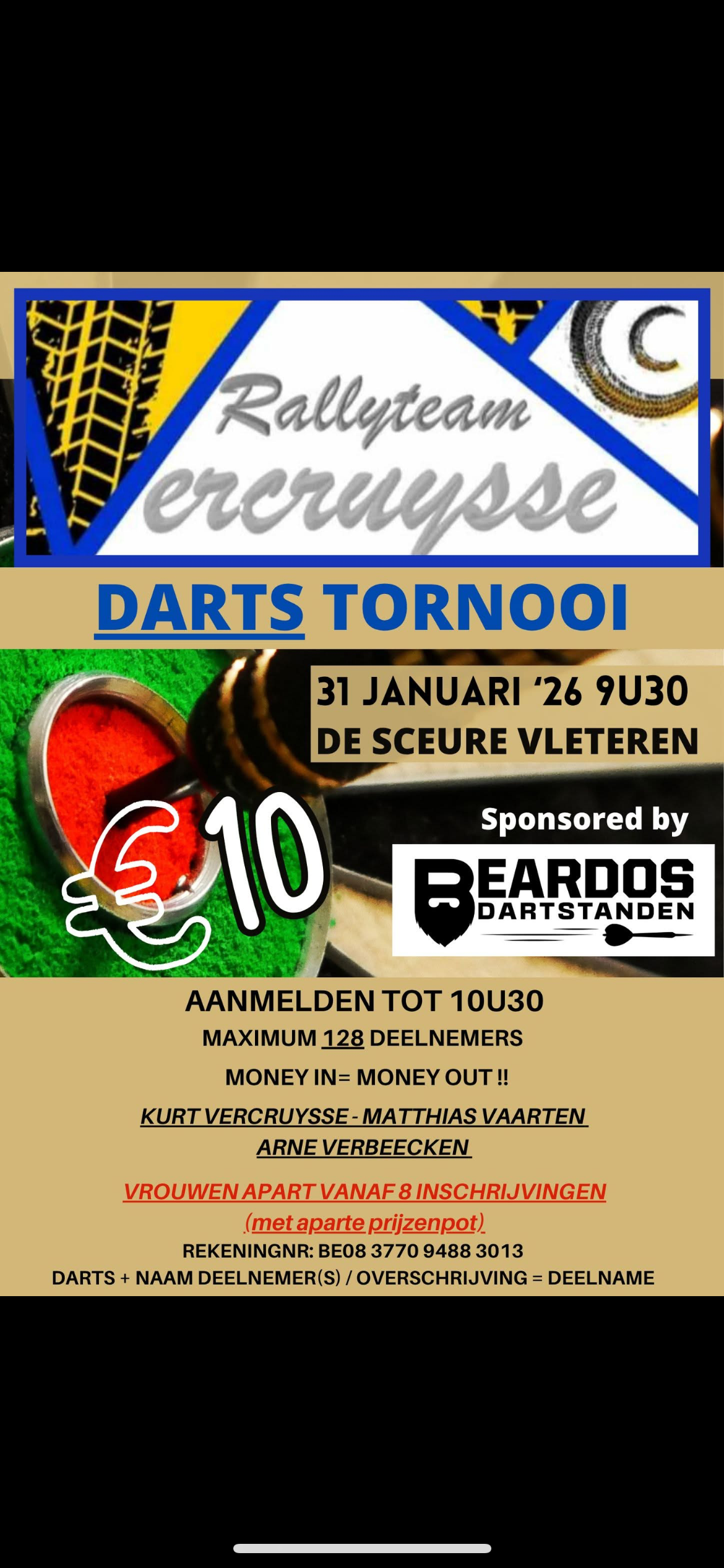 Enkeltornooi Rallyteam Vercruysse 