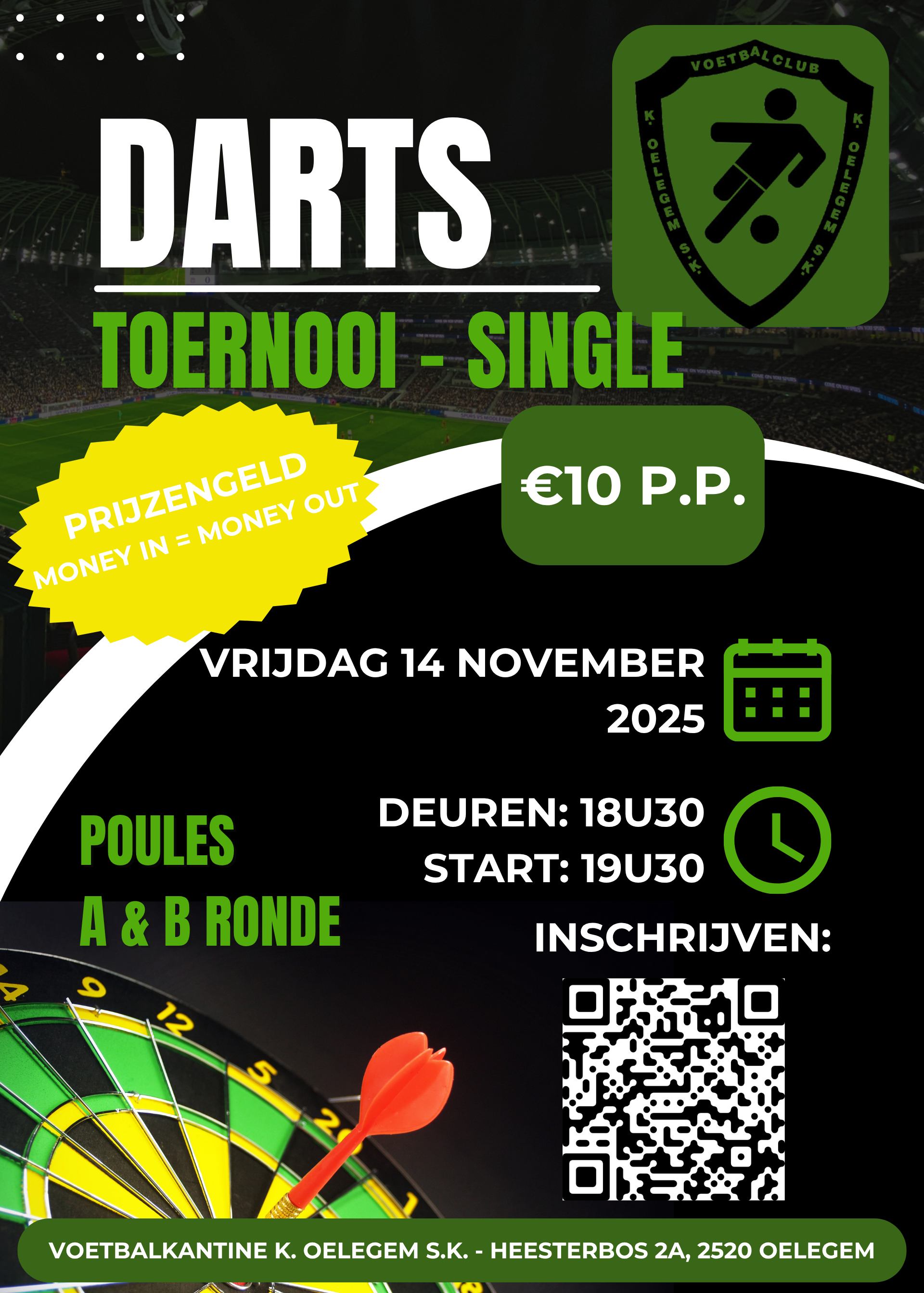 Dartstoernooi 1 KOSK