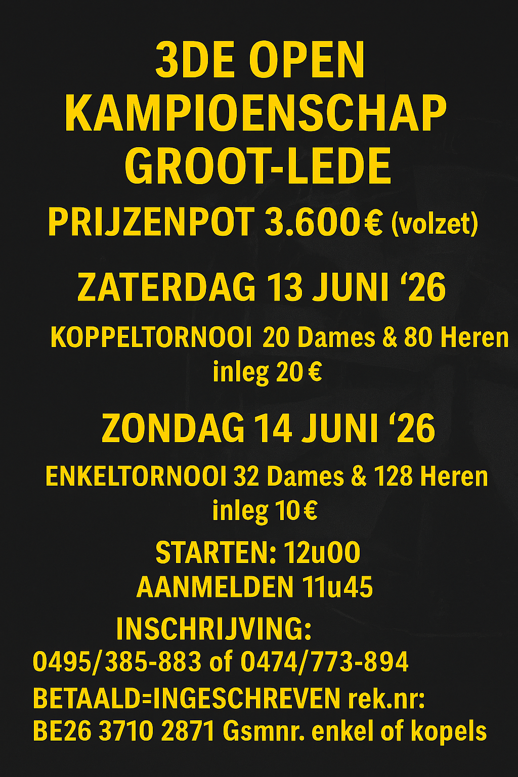 3de Open Kampioenschap Groot-Lede