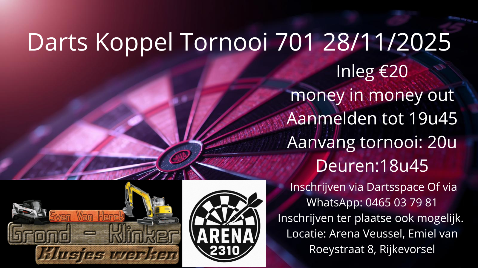 vrijdag 701 koppel money in money out