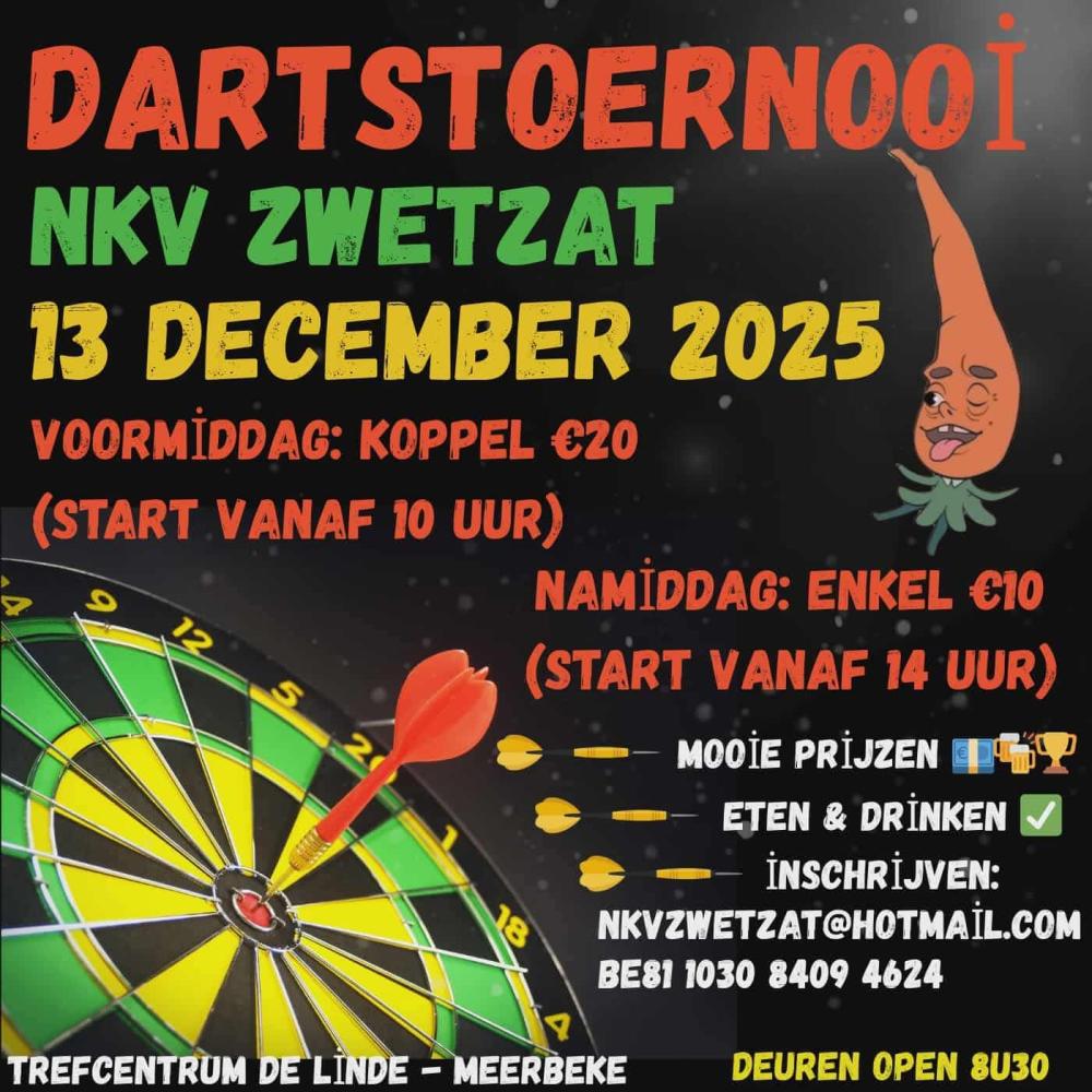 Dartstoernooi NKV ZwetZat
