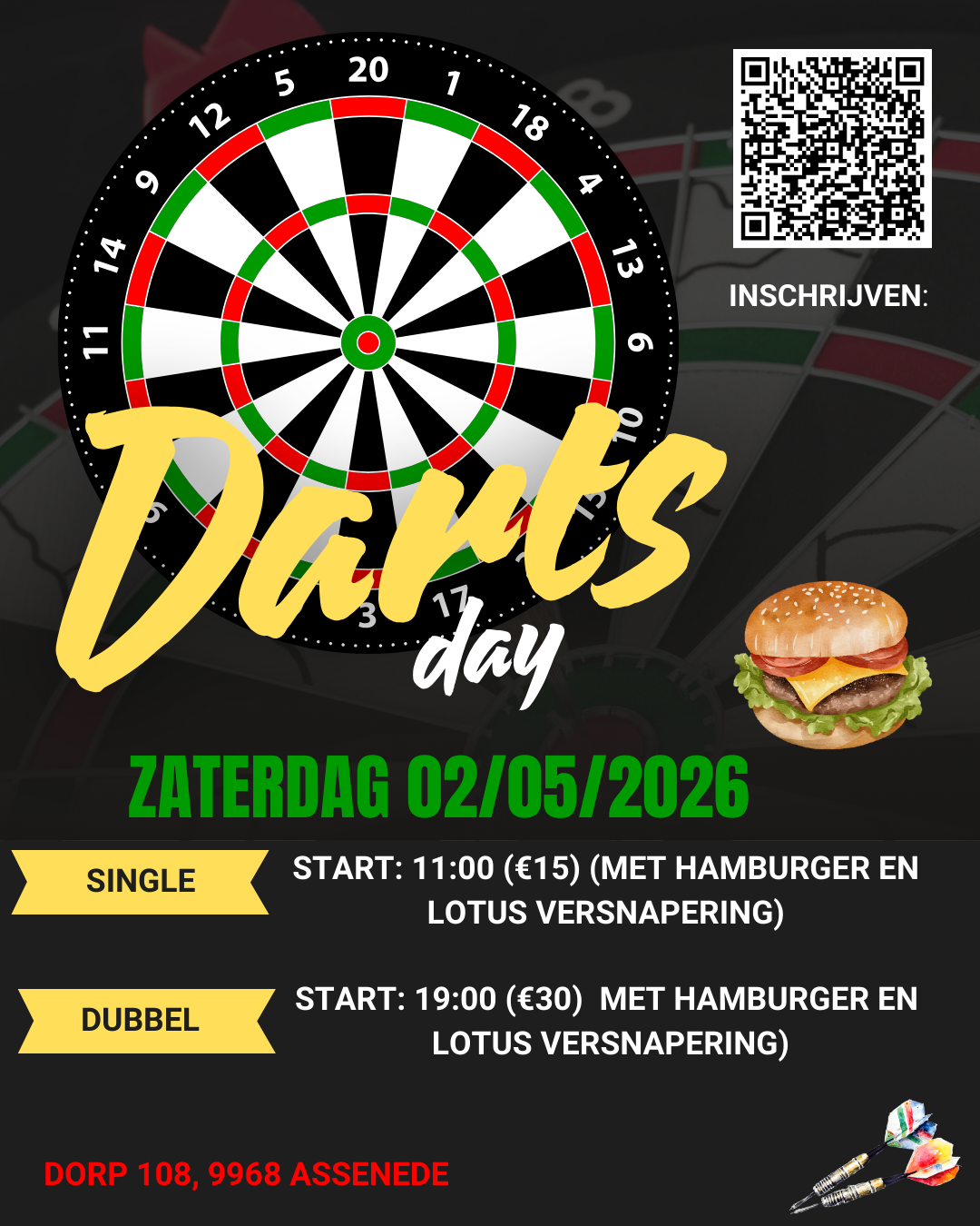 Dart toernooi Klj Assenede