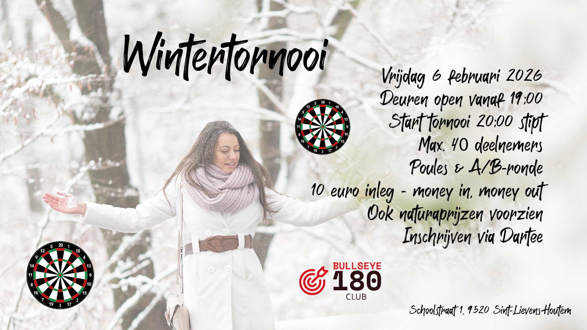 WINTERTORNOOI 2026 - Bullseye 180 Club VZW