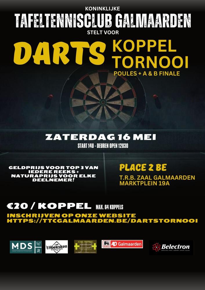 2de Dartstornooi KTTC Galmaarden