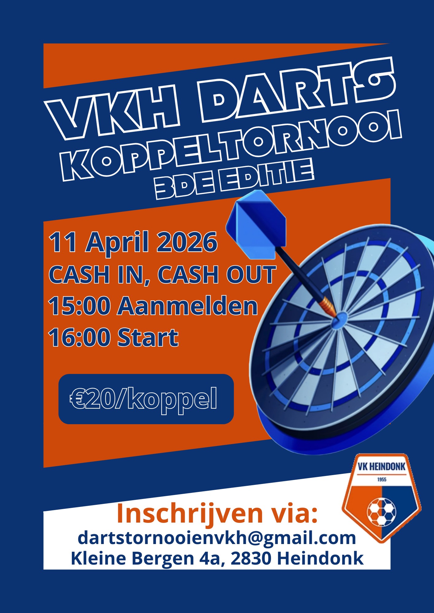 VKH darts koppeltornooi 