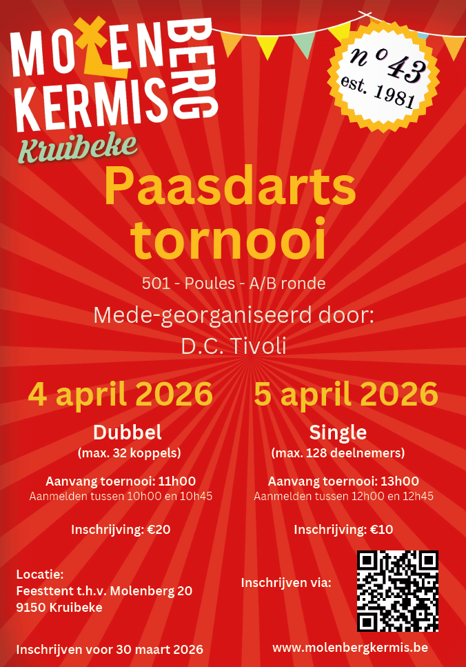 Paasdartstornooi Molenbergkermis