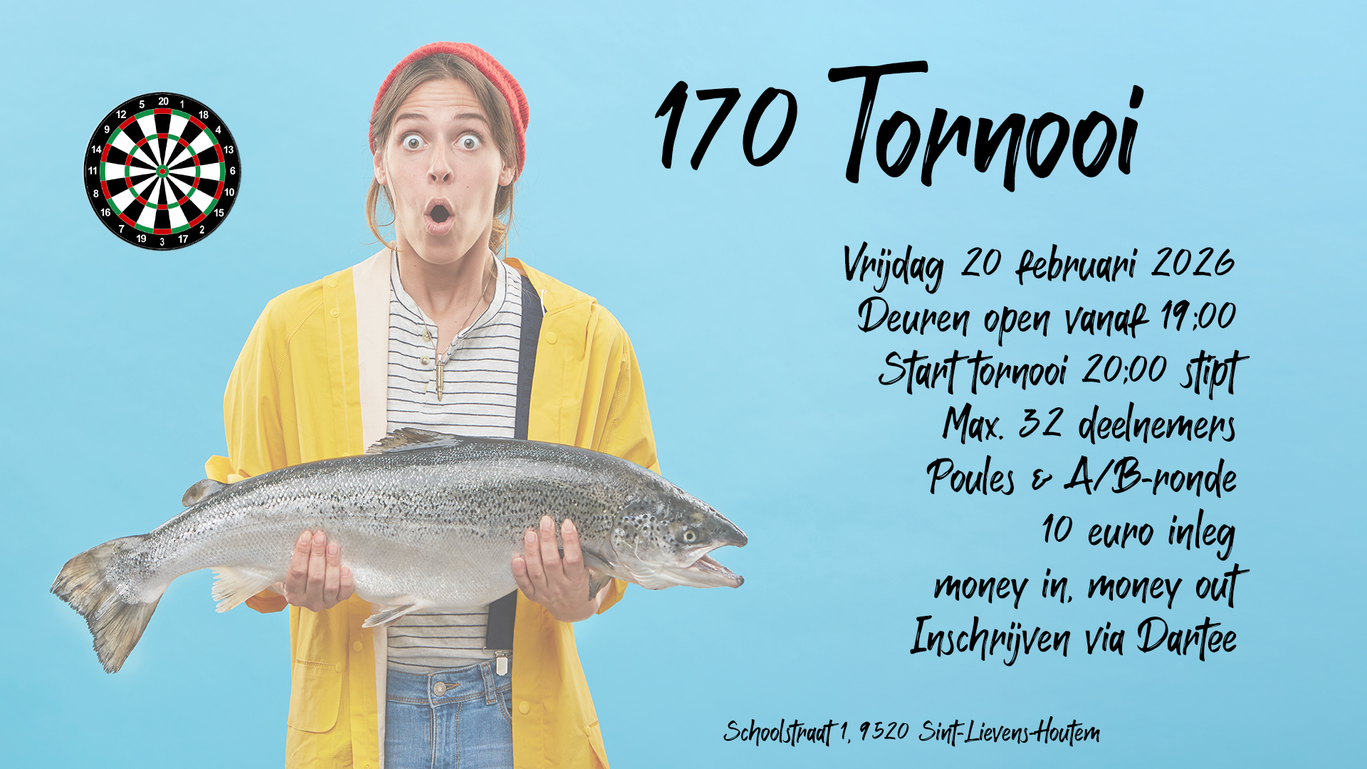 170 BIG FISH Tornooi - Bullseye 180 Club VZW