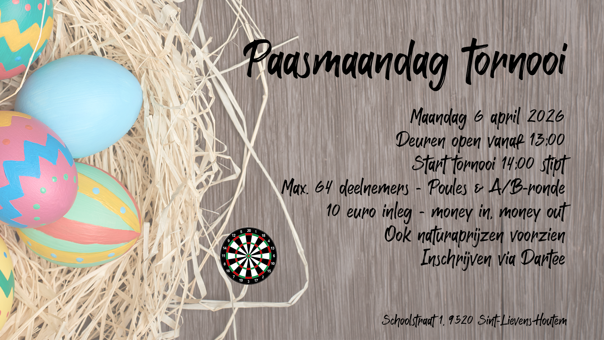 Paasmaandagtornooi - Bullseye 180 Club VZW