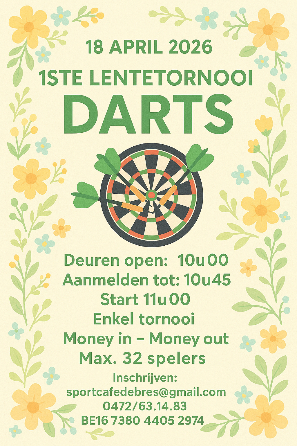 1ste Lentetornooi Sportcafe De Bres