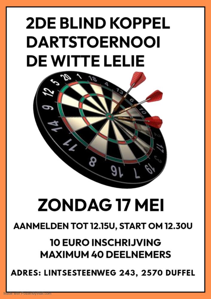 2DE BLIND KOPPEL DARTSTOERNOOI DE WITTE LELIE 