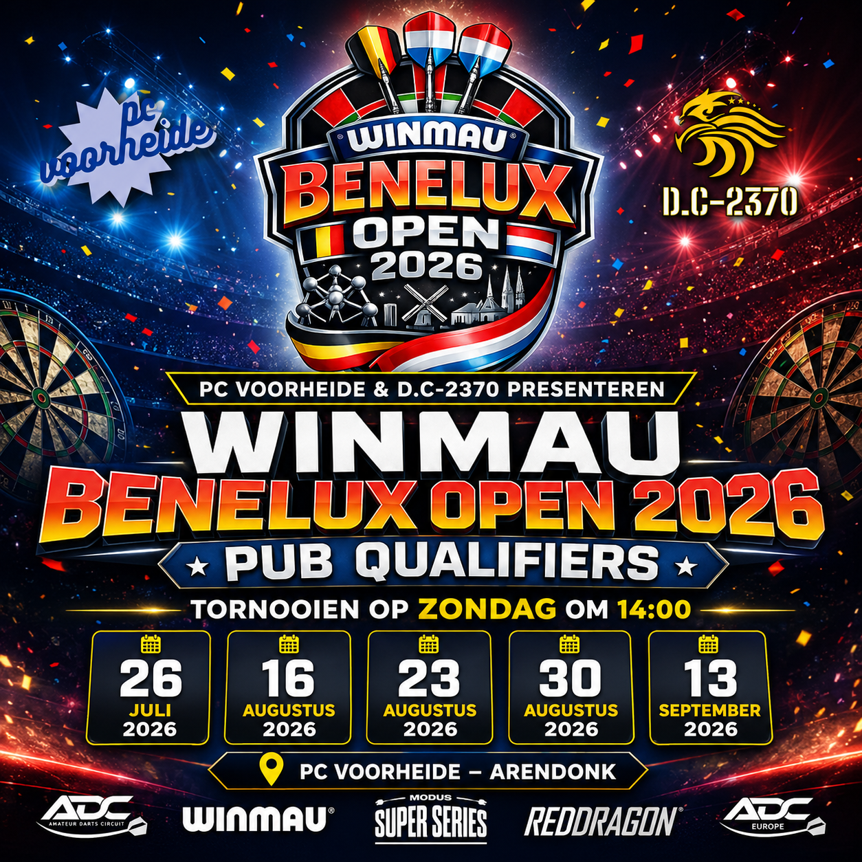 ADC Winmau Benelux Open 2026 Pub Qualifier #2 @ D.C-2370