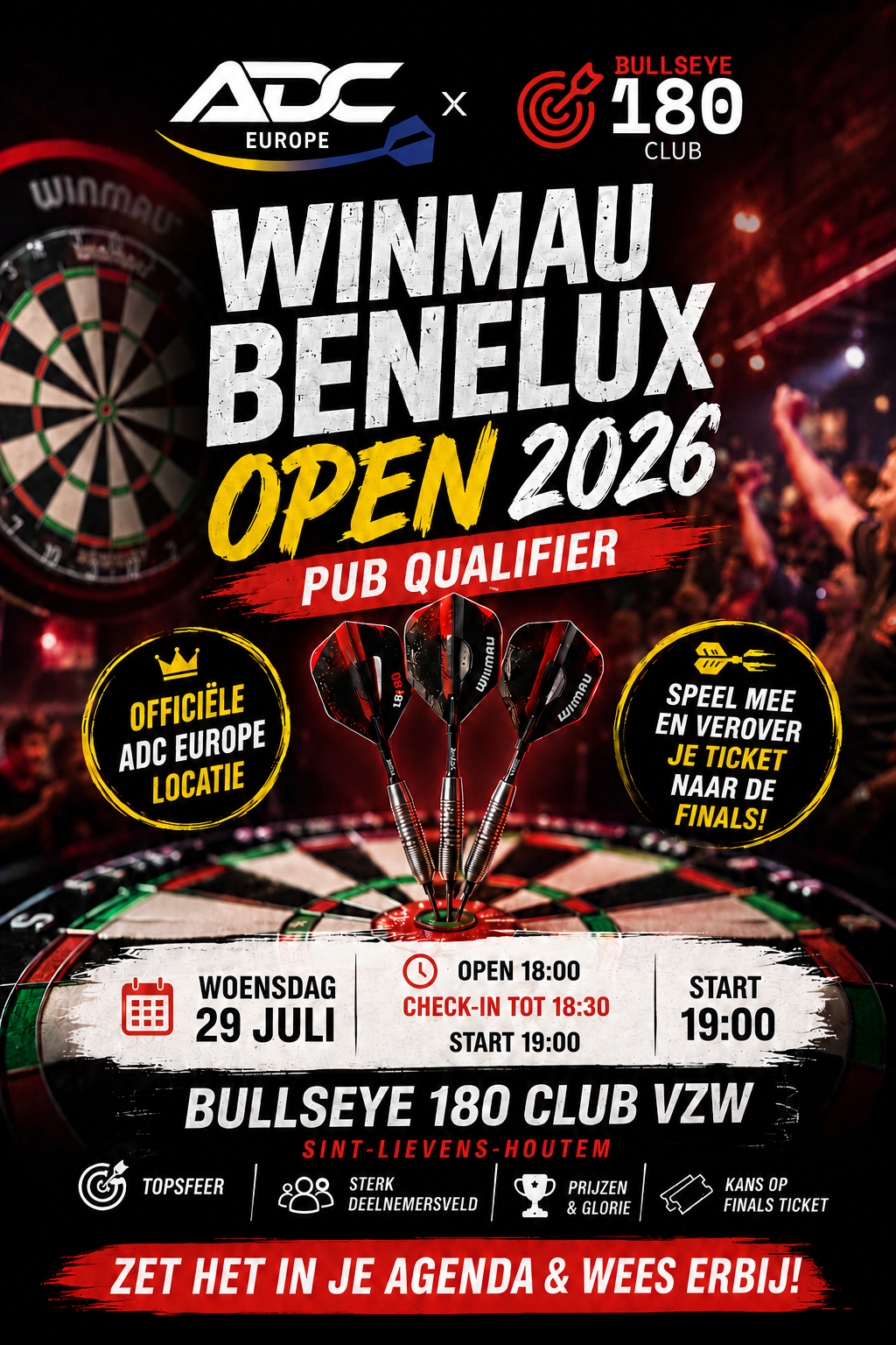 ADC - Pub Qualifier - BULLSEYE 180 CLUB VZW