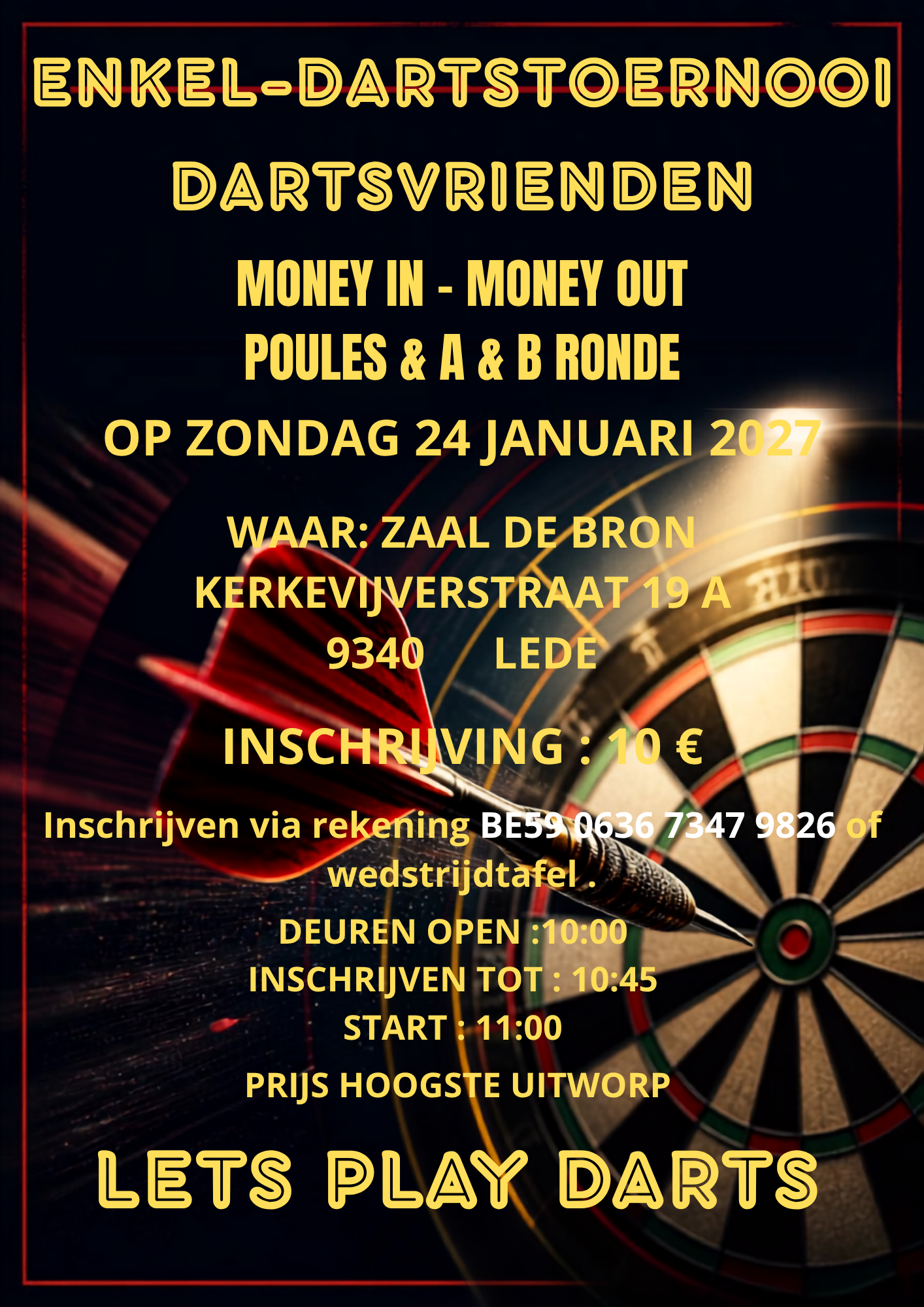 DARTSVRIENDEN ENKELTOERNOOI